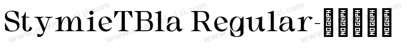 StymieTBla Regular字体转换